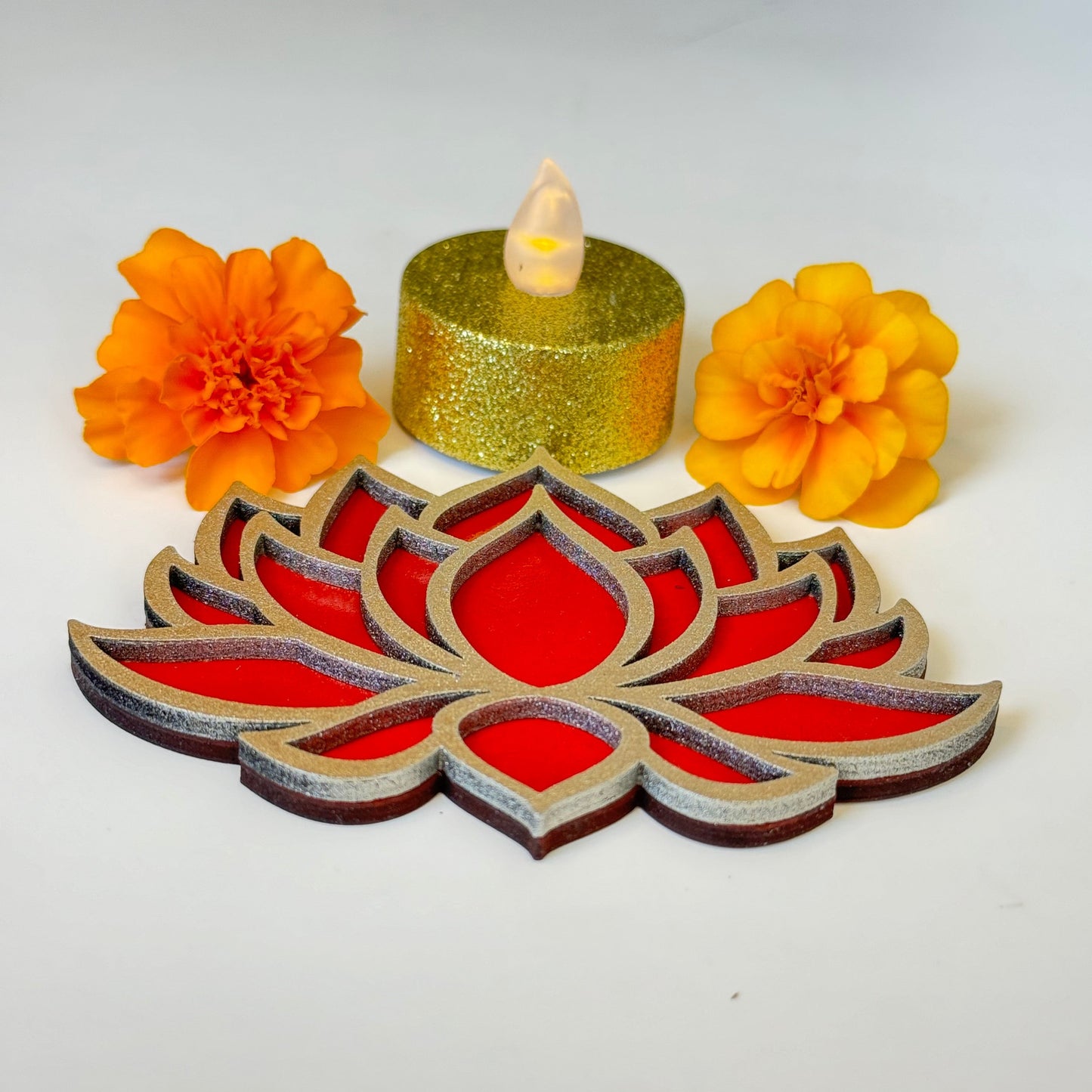 Lotus Blossom Rangoli Cut-out