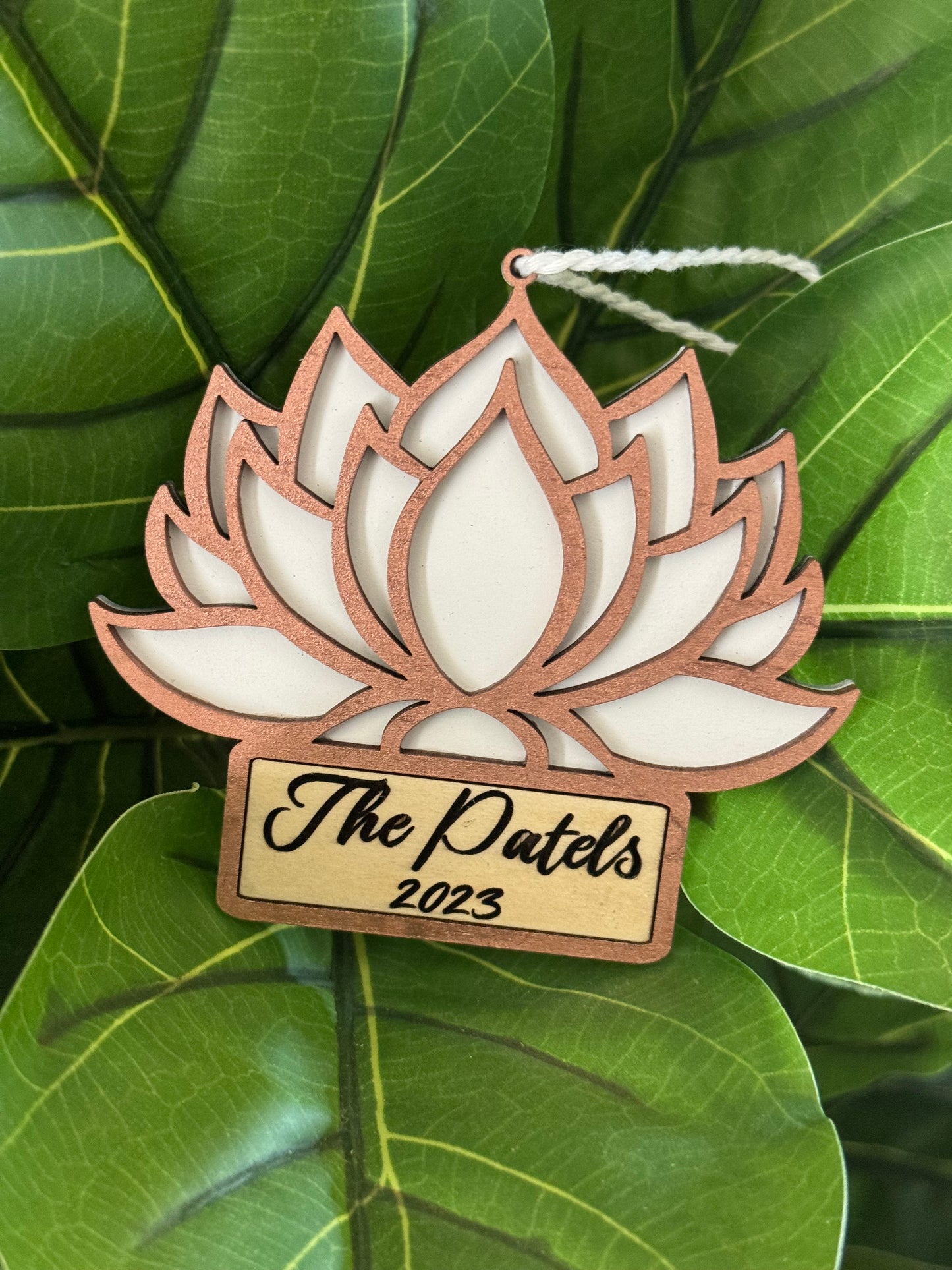 Lotus Ornament - Personalized