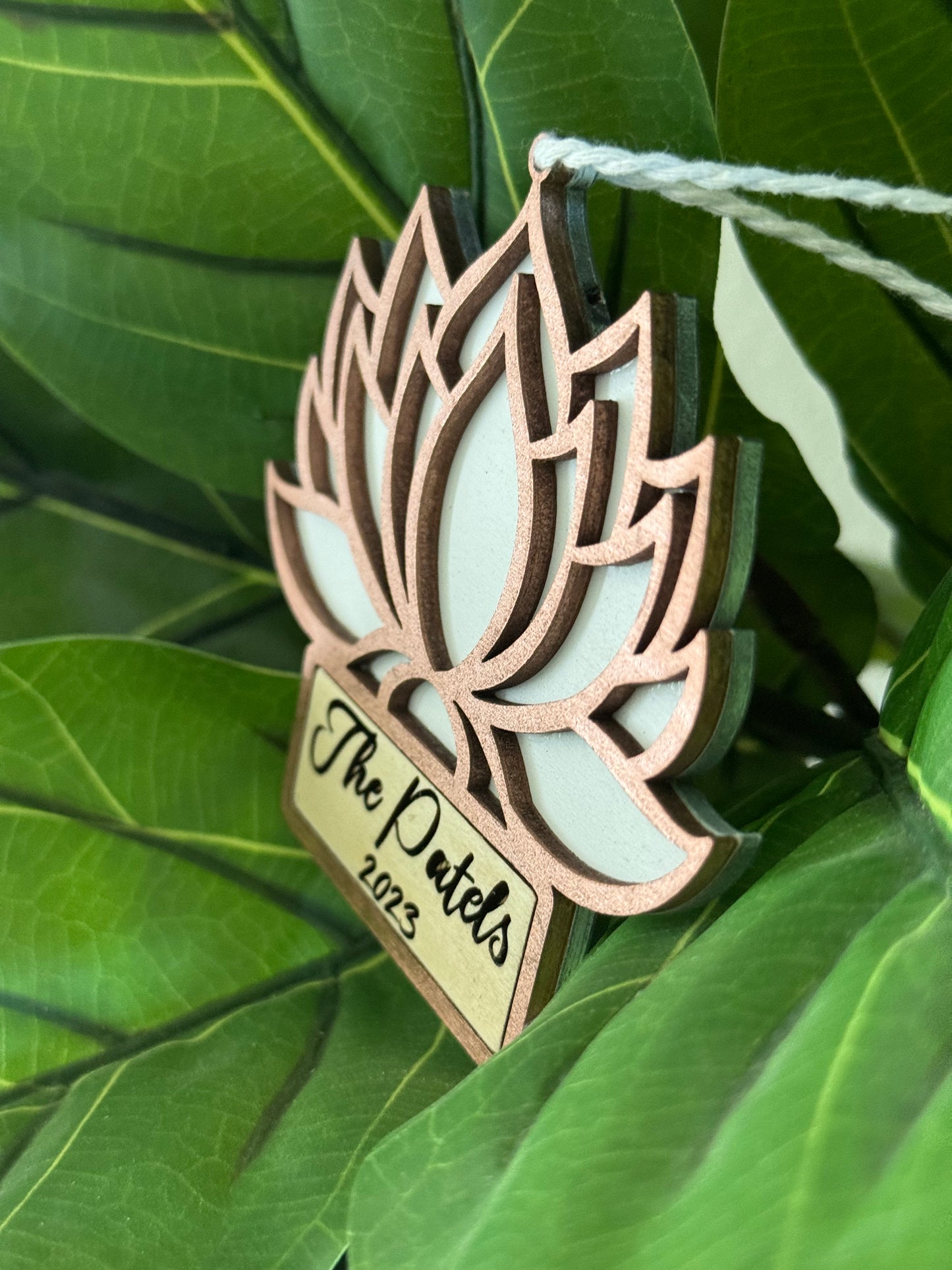 Lotus Ornament - Personalized