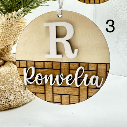 Shiplap Ornaments - Personalized