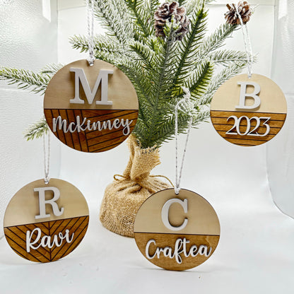 Shiplap Ornaments - Personalized