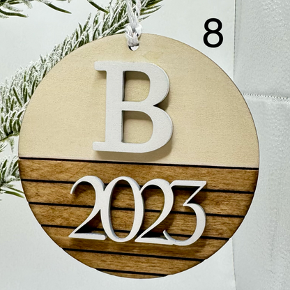 Shiplap Ornaments - Personalized