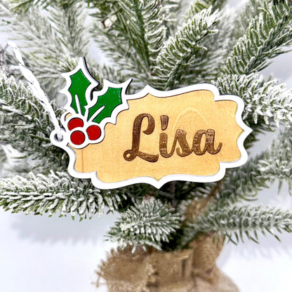 Holly Berries Gift/Stocking Tags