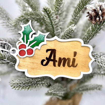 Holly Berries Gift/Stocking Tags