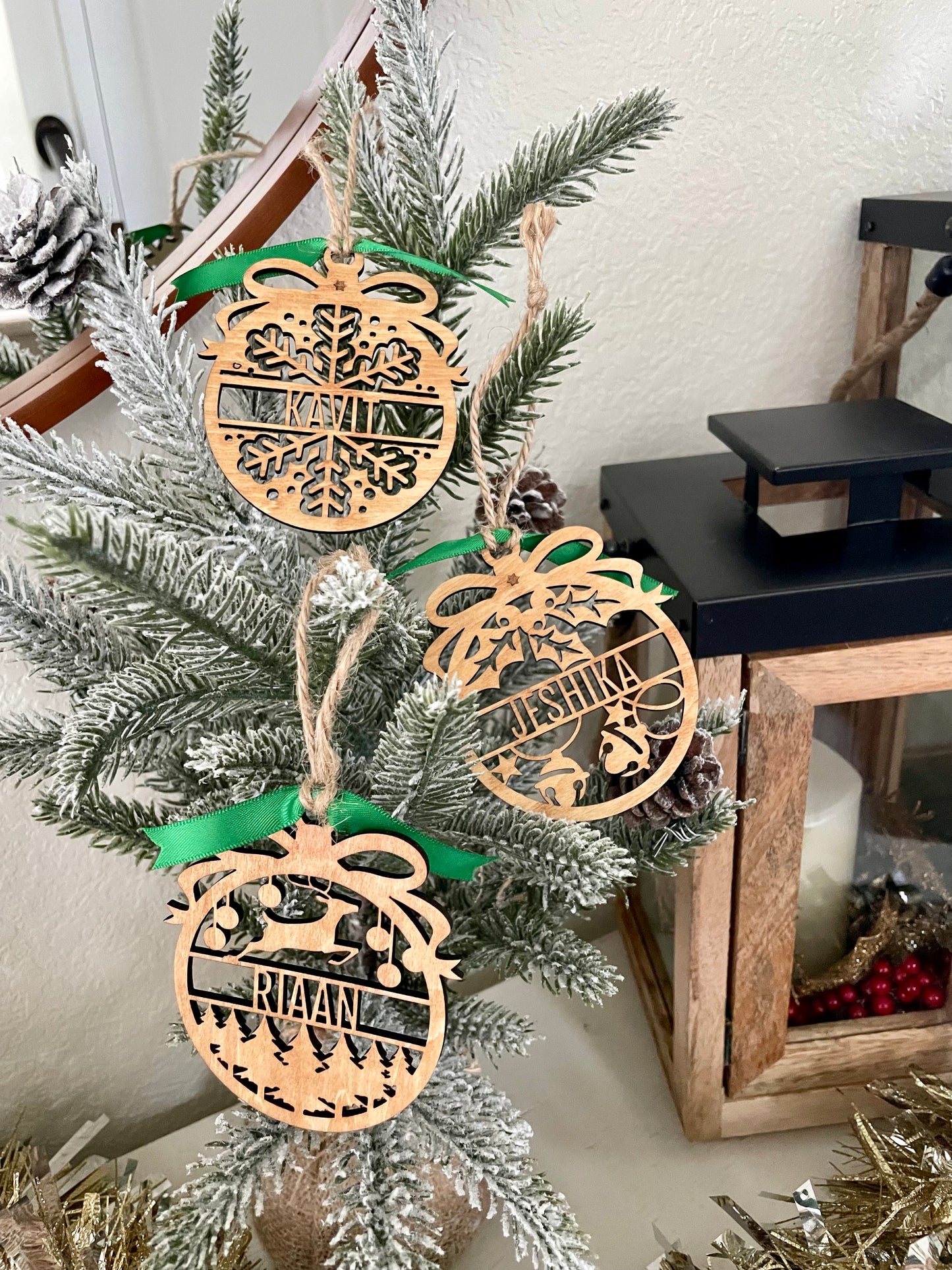 Wooden Personalized Ornaments