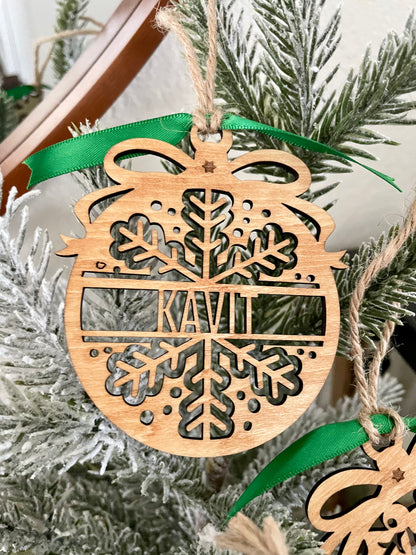 Wooden Personalized Ornaments