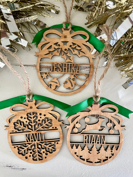 Wooden Personalized Ornaments